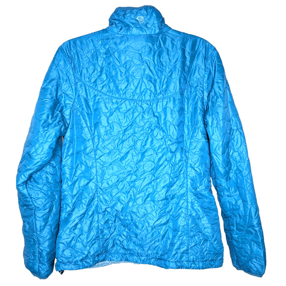 Mountain Hardware Womens Blue Quilted Jacket Outdoor Gorpcore Utility Packable M - Picture 3 of 6